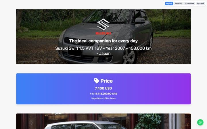 Car Sale Listing